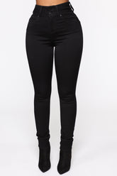 Snatch Me Tight Skinny Jeans - Black